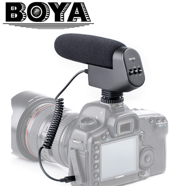 Professional Shotgun Condenser Microphone - BOYA BY-VM600
